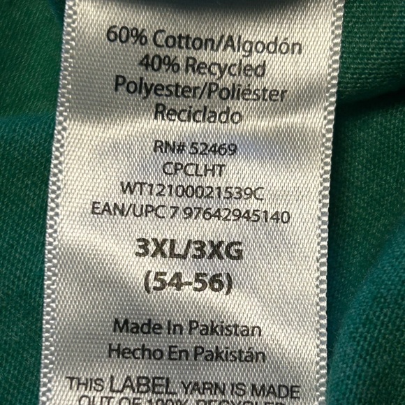 ST. PATRICKS DAY GREEN “THIS IS MY LUCKY SHIRT” CLOVER T-SHIRT, 3XL - Picture 4 of 7